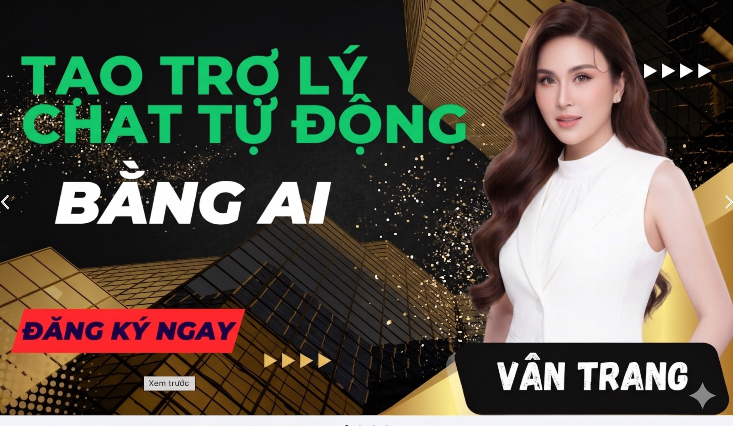 BANNER TẠO TRỢ LÝ CHAT TỰ ĐỘNG